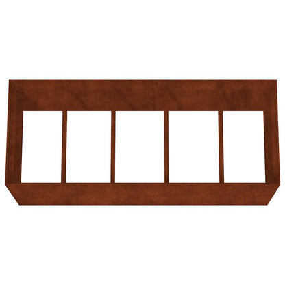 Cortenstahl-Hochbeet 200×80×80 cm – Rostoptik für Garten