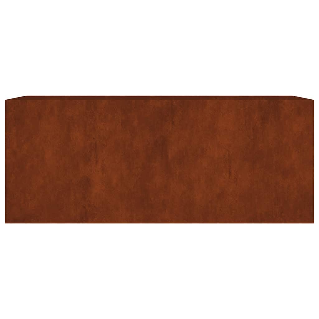 Cortenstahl-Hochbeet 200×80×80 cm – Rostoptik für Garten