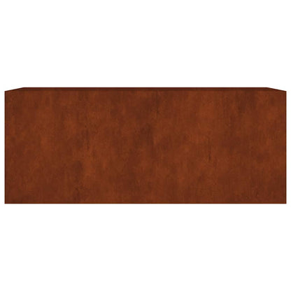 Cortenstahl-Hochbeet 200×80×80 cm – Rostoptik für Garten
