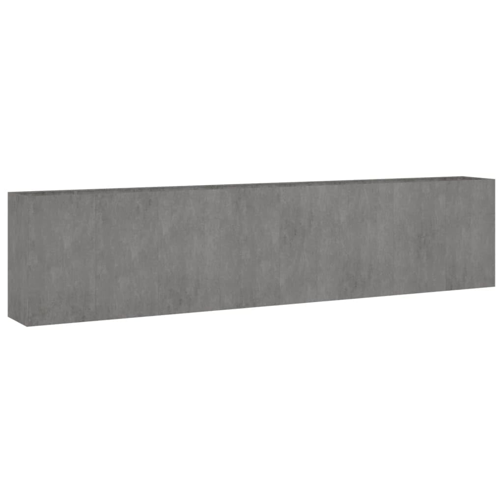 Cortenstahl-Hochbeet 360×40×80 cm – Rostoptik, Großfläche