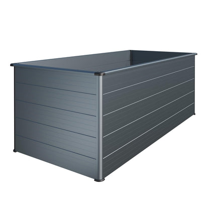 Aluminium-Hochbeet 201×91×75,5 cm – Anthrazit, Schneckensperre