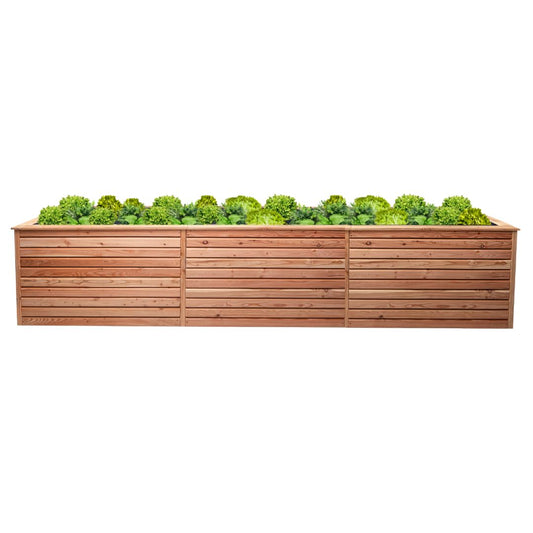 Hochbeet Lärche Rhombus XXL – 73 cm Höhe, Kräuter & Gemüse