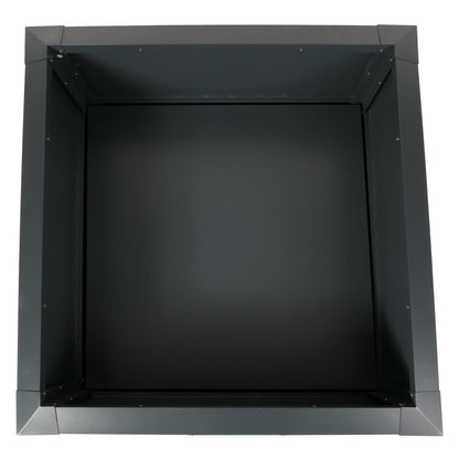 Metall-Hochbeet 110×110×78 cm – Pulverbeschichtetes Eisen, Schneckenkante