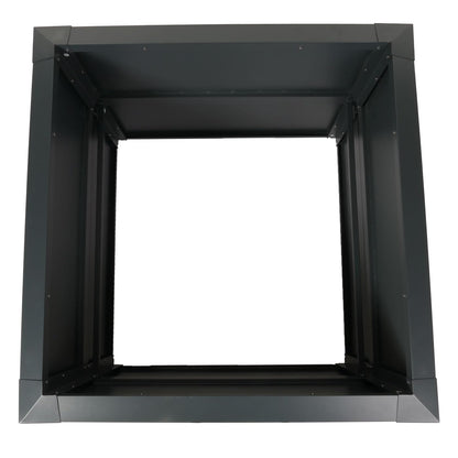 Metall-Hochbeet 110×110×78 cm – Pulverbeschichtetes Eisen, Schneckenkante