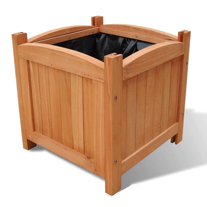 Hochbeet Massivholz 30×30×30 cm – 4er-Set für Garten & Balkon