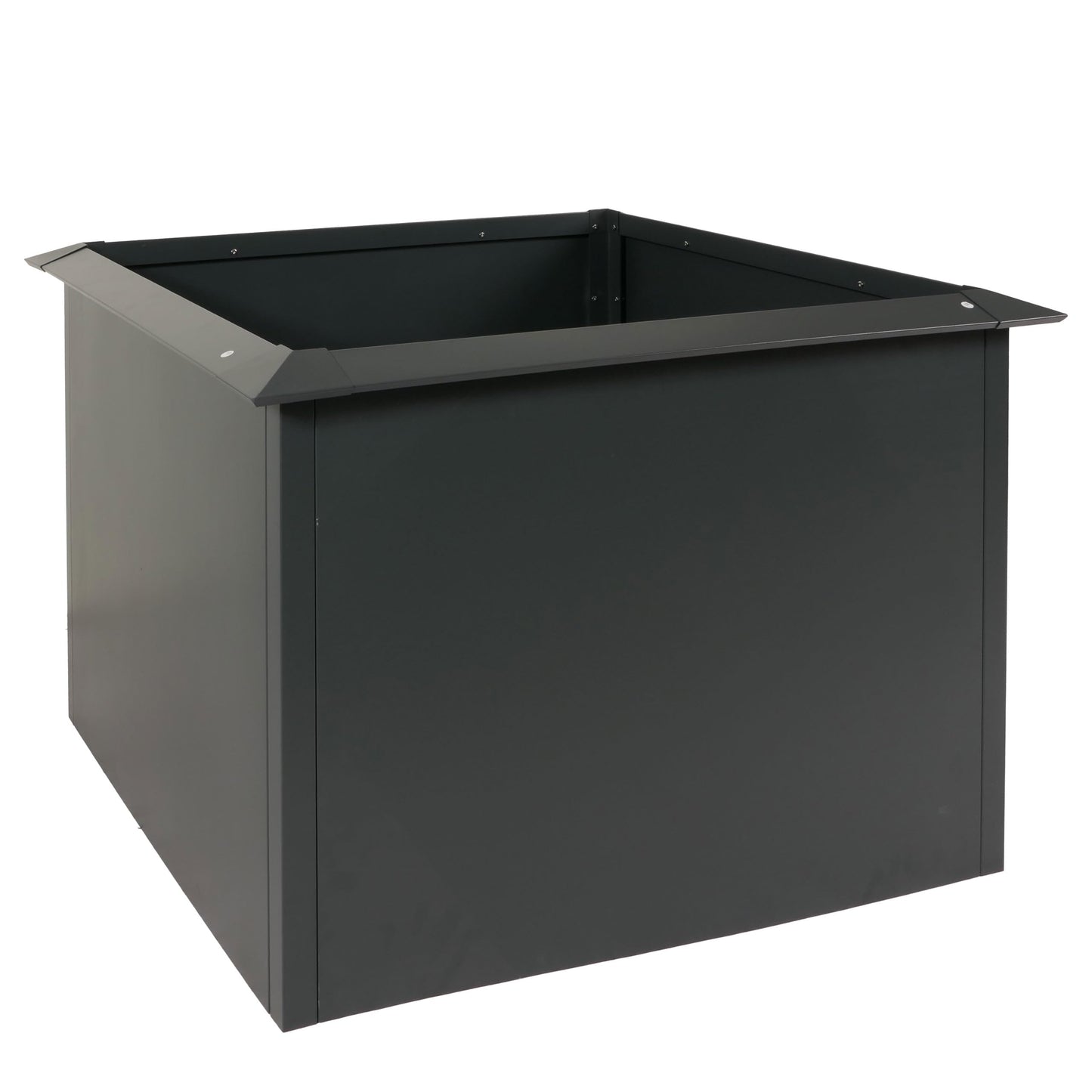 Metall-Hochbeet 110×110×78 cm – Pulverbeschichtetes Eisen, Schneckenkante