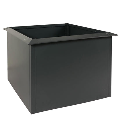 Metall-Hochbeet 110×110×78 cm – Pulverbeschichtetes Eisen, Schneckenkante