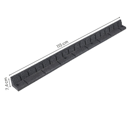 Gummi-Rasenkante 4,6 m – Flexibel, Recycelt, Anthrazit