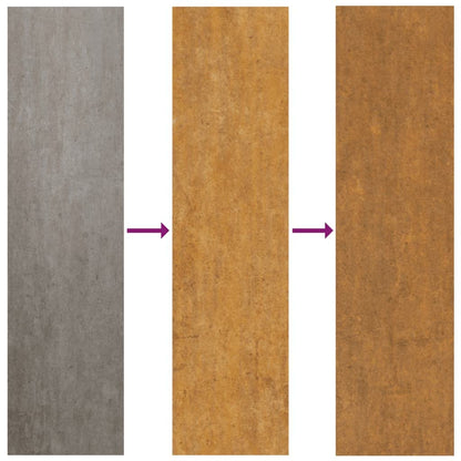 Cortenstahl-Hochbeet 360×40×80 cm – Rostoptik, Großfläche