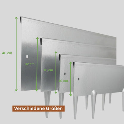 Cortenstahl-Rasenkante 10 m – Beetbegrenzung, 10 cm, Rostbraun