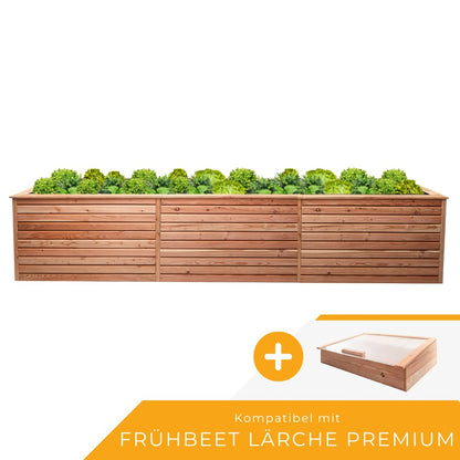 Hochbeet Lärche Rhombus XXL – 73 cm Höhe, Kräuter & Gemüse
