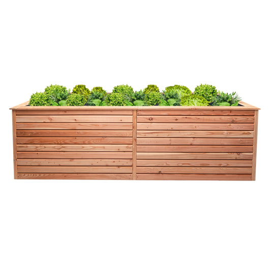 Hochbeet Lärche Rhombus XL – 73 cm Höhe, Massivholz