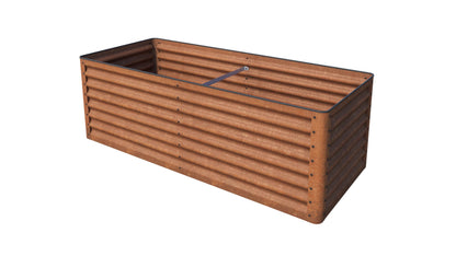 Cortenstahl-Hochbeet 180×75×60 cm – Rostoptik & Kantenschutz